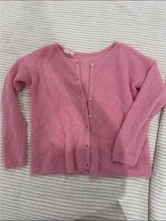 Sezane Sweaters - Sézane Gaspard Rose Pink Knit Button-Front Cardigan